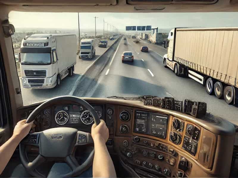 Conductor en un camion